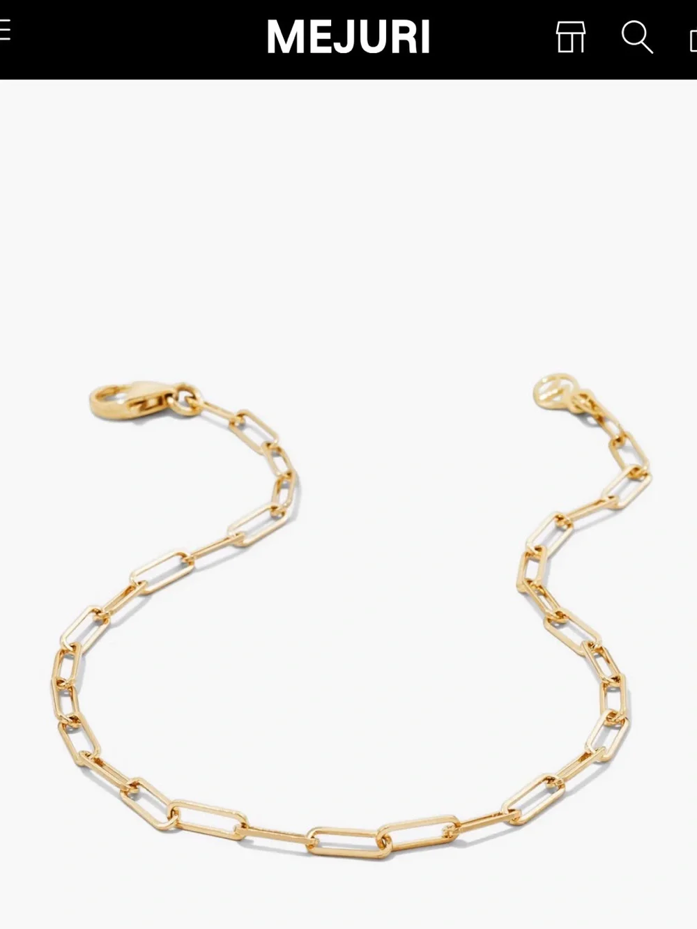 10k gold Mejuri Gold Paperclip Chain Necklace
